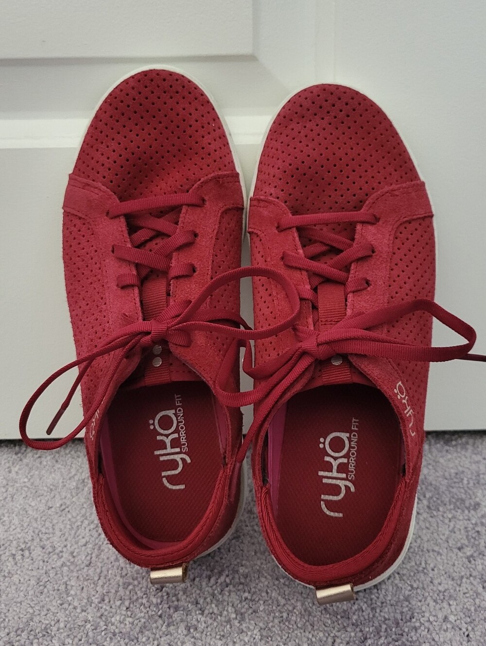 Ryka Haiku Perforated Suede Sneakers
